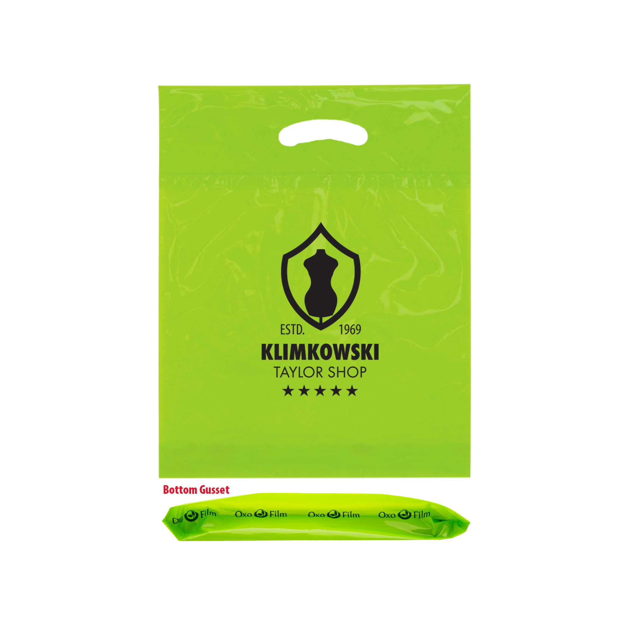 Oxo Reusable Fold-Over Reinforced Die Cut Bag |12x16x3|