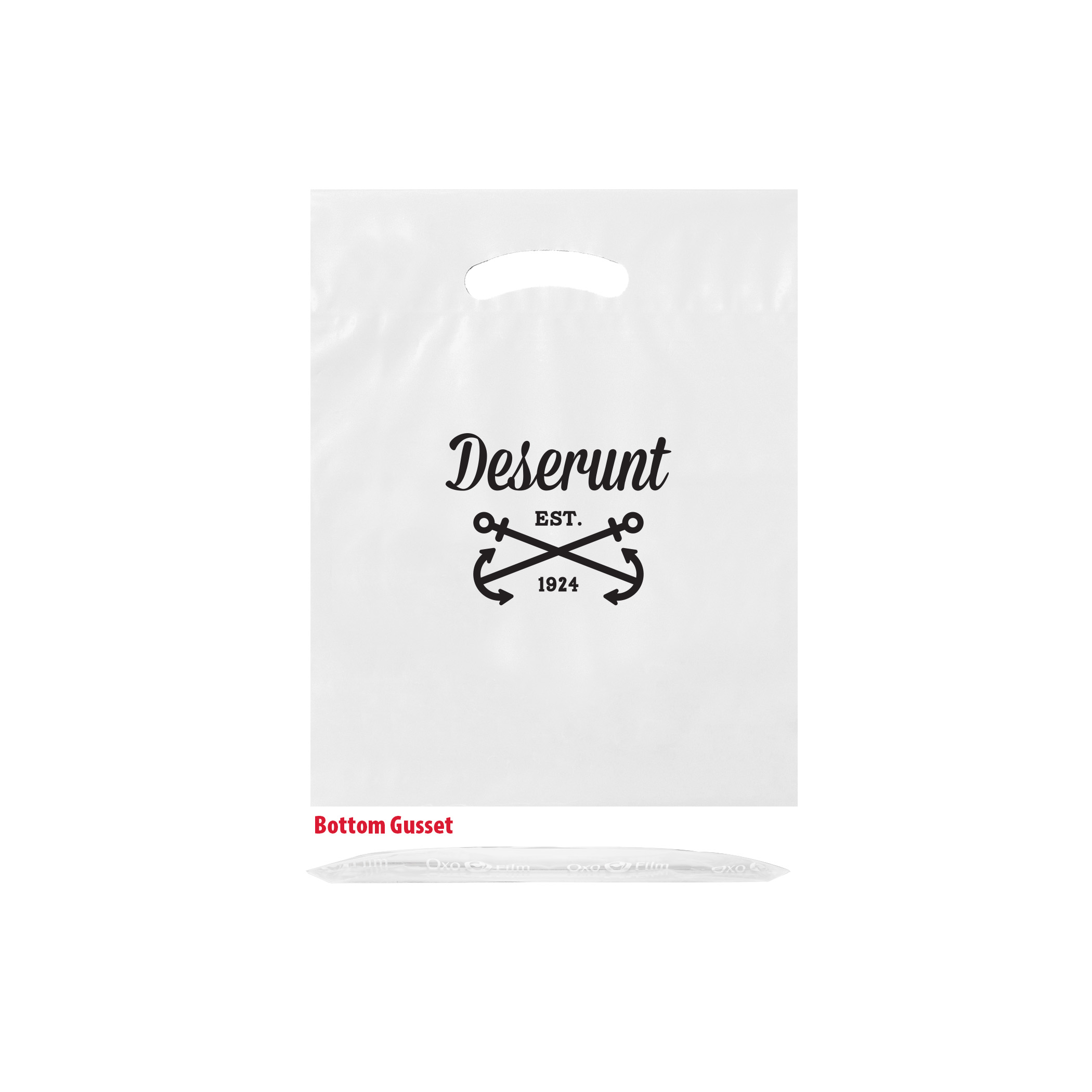 Oxo Reusable Fold-Over Reinforced Die Cut Bag |9x12x2|