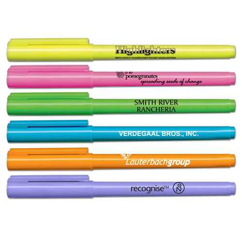 Brite Spots® Pocket Highlighters - USA Made