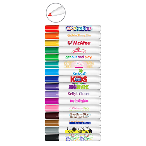 Washable Marker With Full Color Decal - USA Made