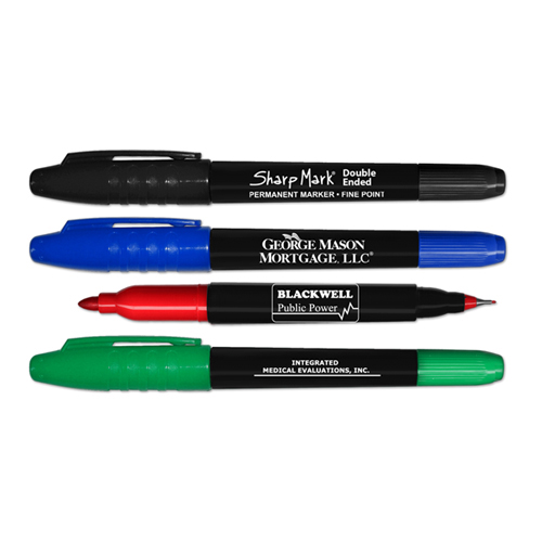 Double Ended Sharp Mark® - Permanent Marker - Fine & Medium Tip