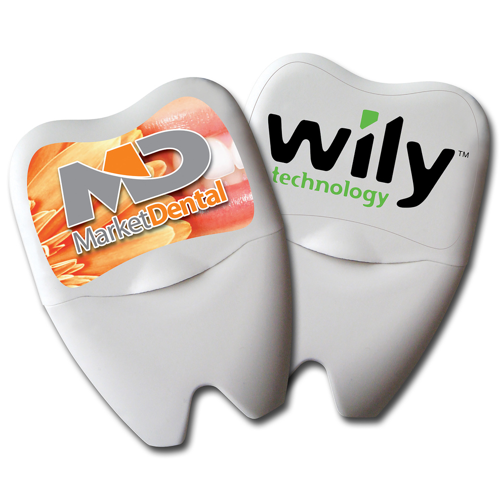 Large Tooth Shaped Mint Dental Floss