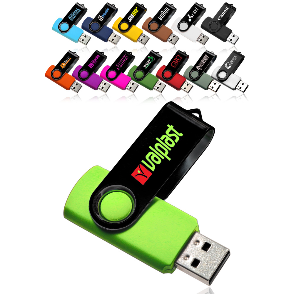 8GB Swivel USB Drives
