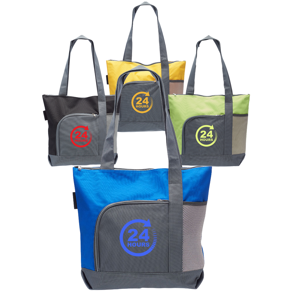The Go Getter Two-tone Tote Bags
