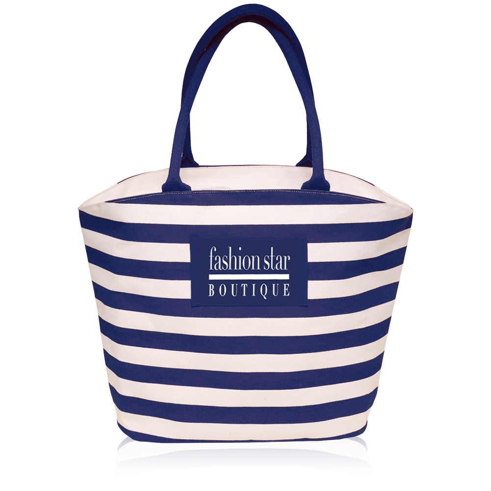 Striped Mariner Tote Bags