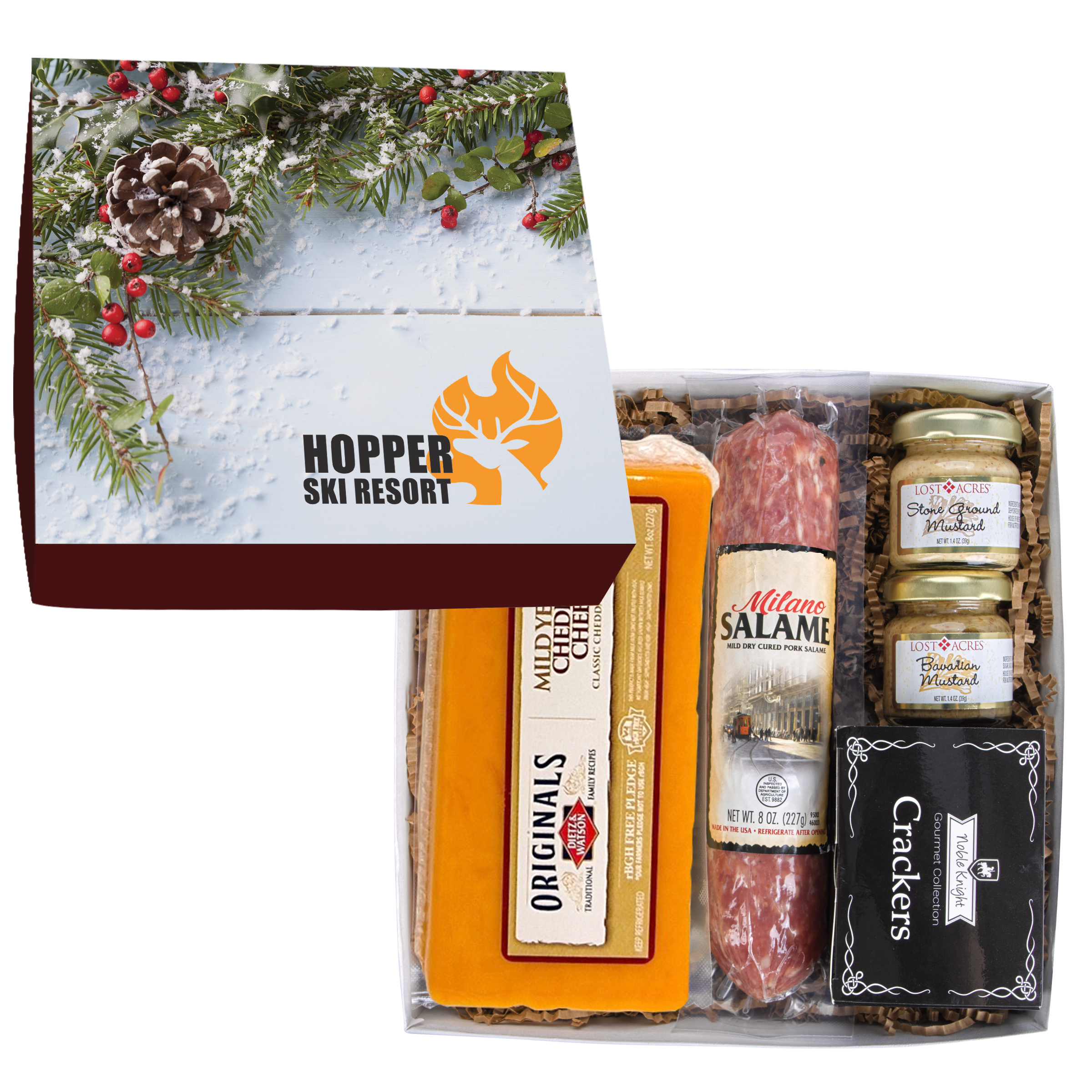 Deluxe Charcuterie Gourmet Meat & Cheese Set Chairman Gift Box