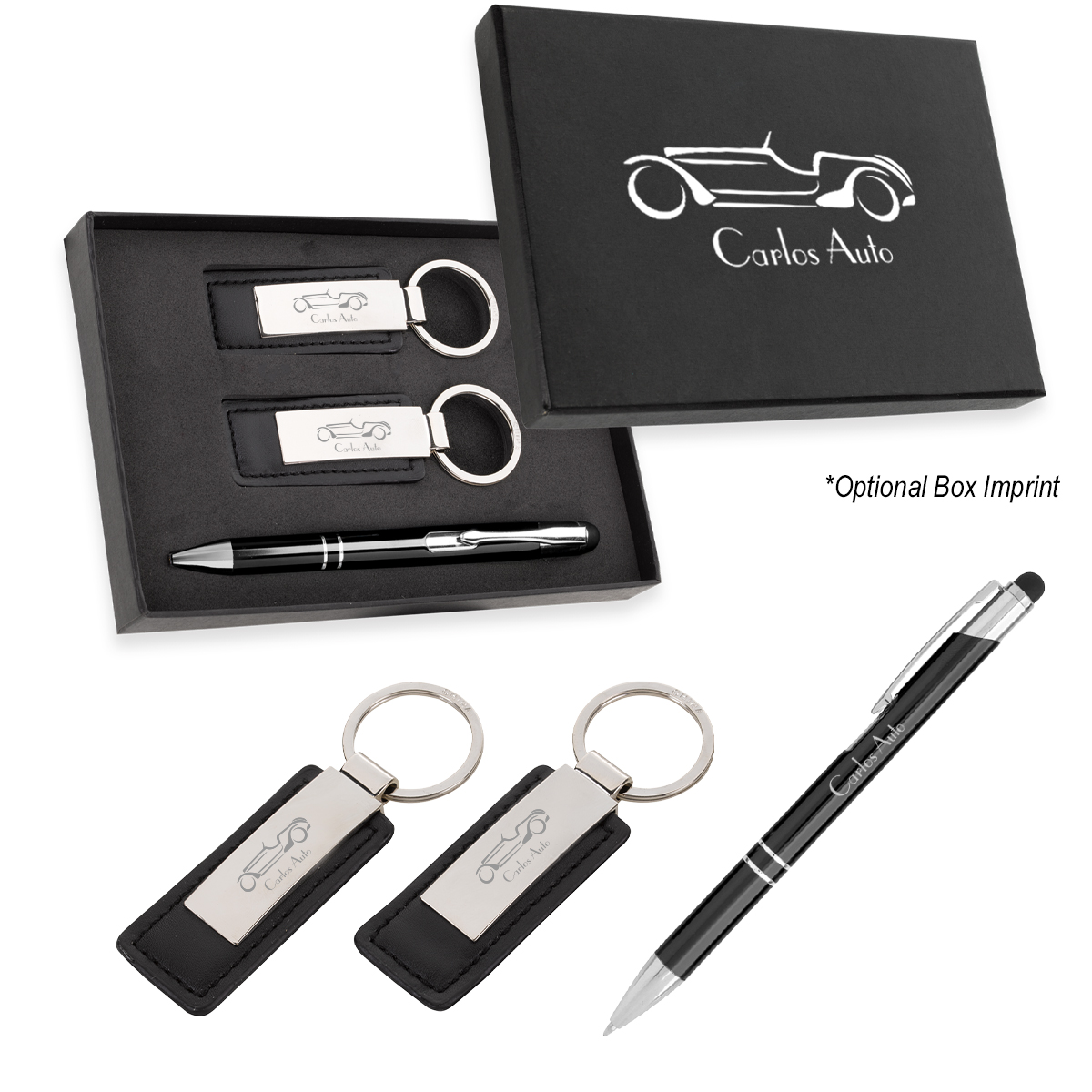 Sprint Stylus Pen And Leatherette Key Tag Gift Set