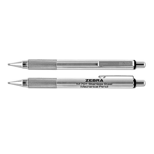 Zebra M-701 Stainless Steel Mechanical Pencil with 0.7mm leads