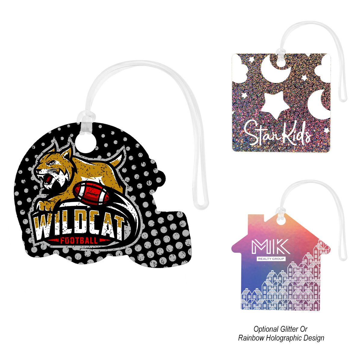 Acrylic Luggage Tag - Custom Shapes 6"