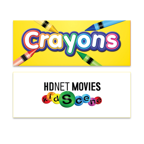 4 Pack of Crayons With Full Color Decal