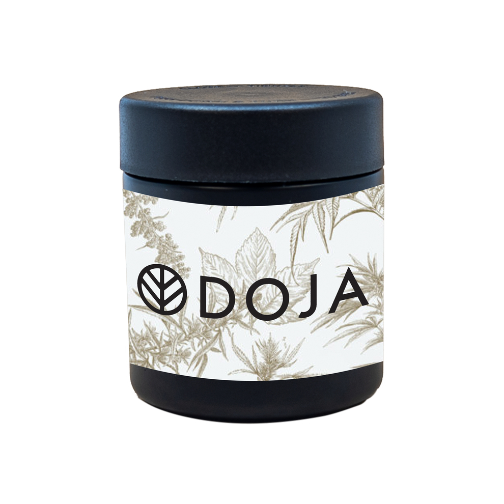 3 oz Solid Black Glass Jar