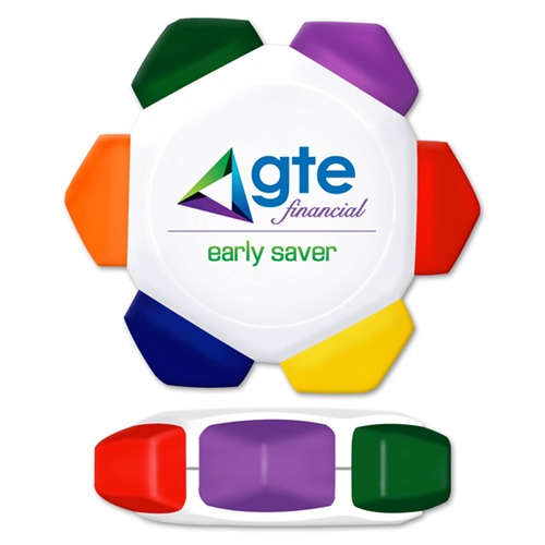 Crayo-Craze® 6 Color Crayon Wheel With White Housing & Full Color Decal