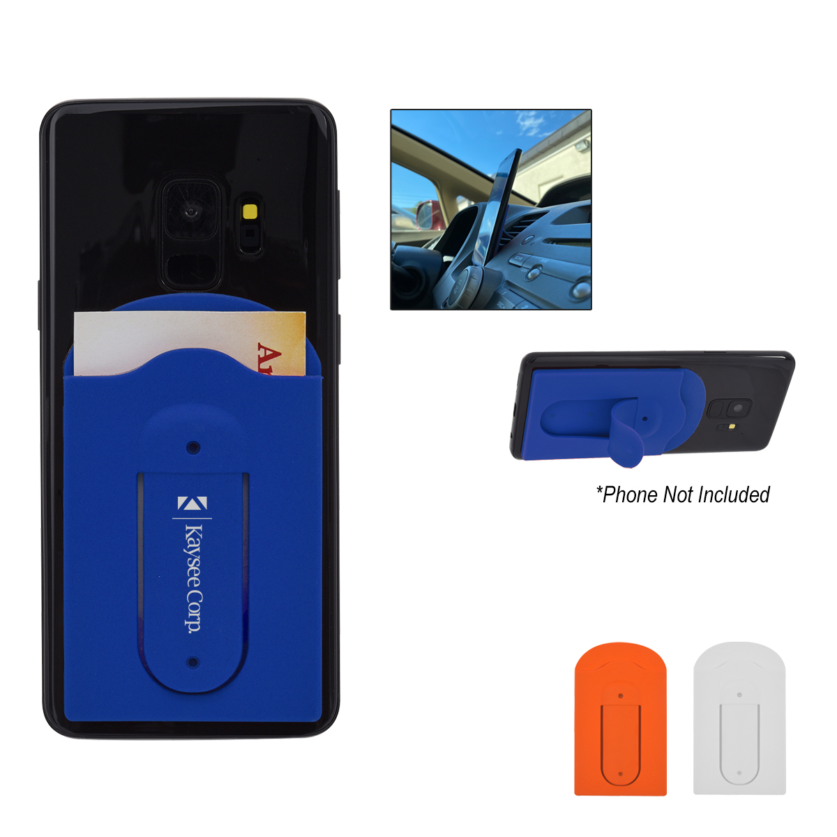 Silicone Vent Phone Wallet With Stand