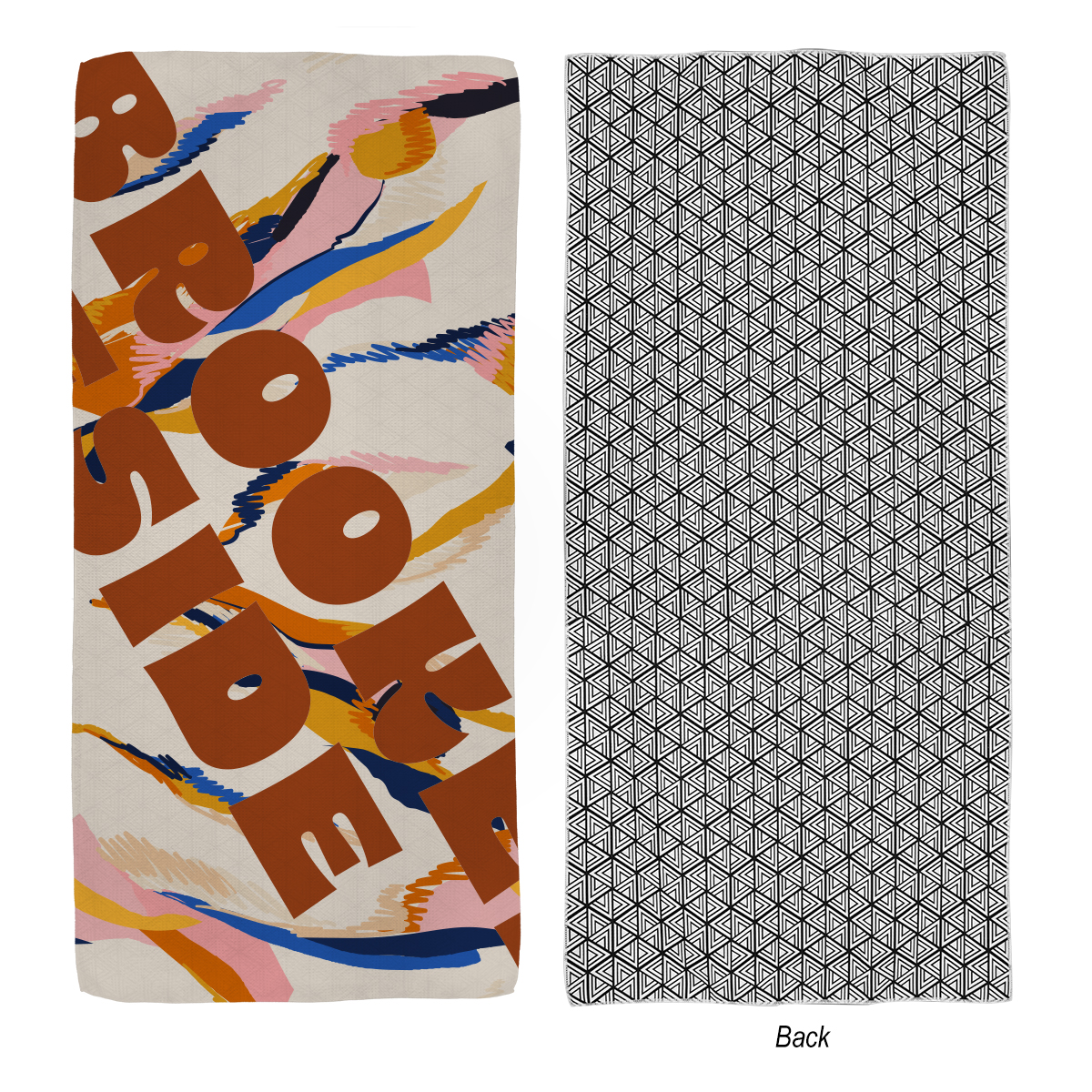 30" X 60" Sand-Free Waffle Beach Towel