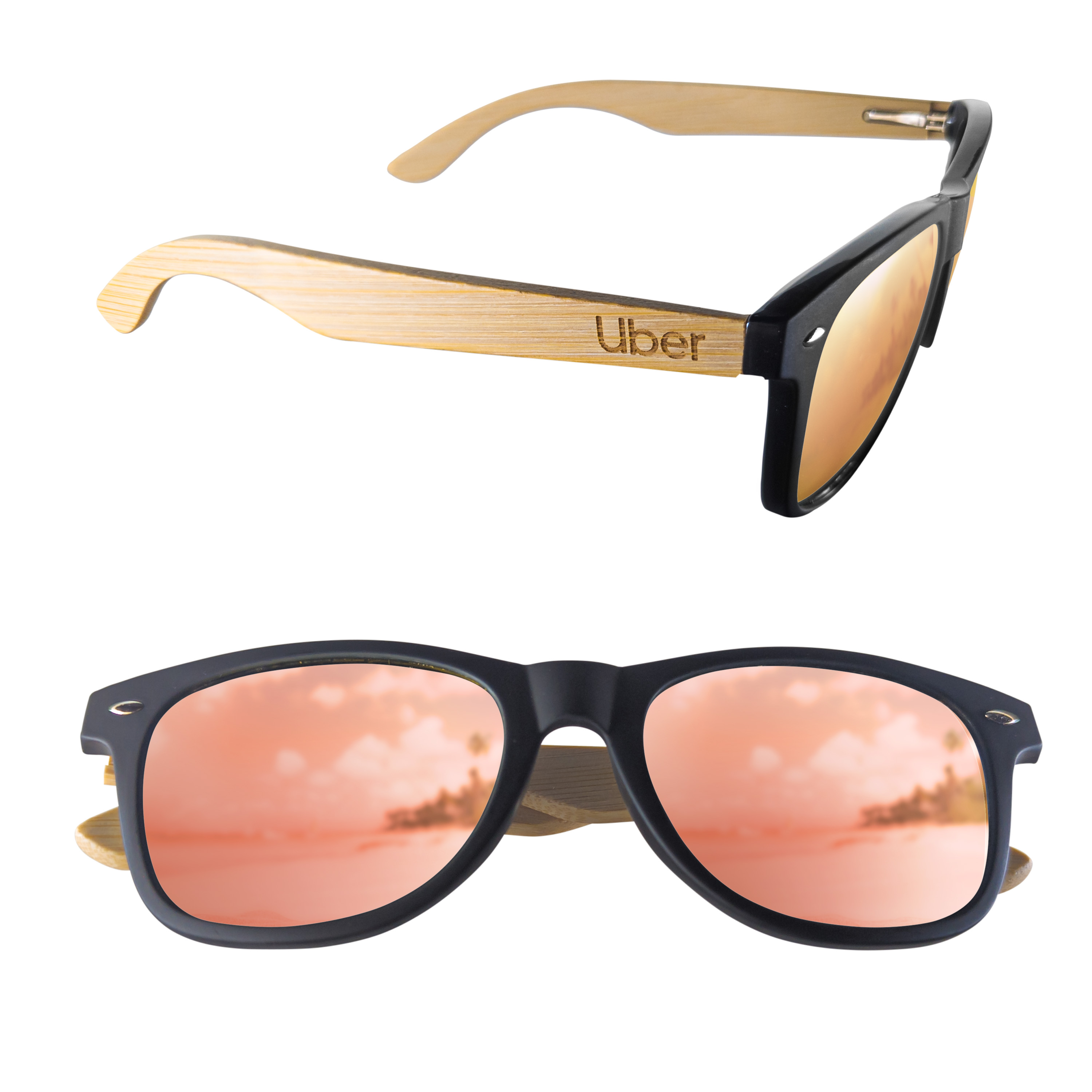 MIrror Rose Gold Lens