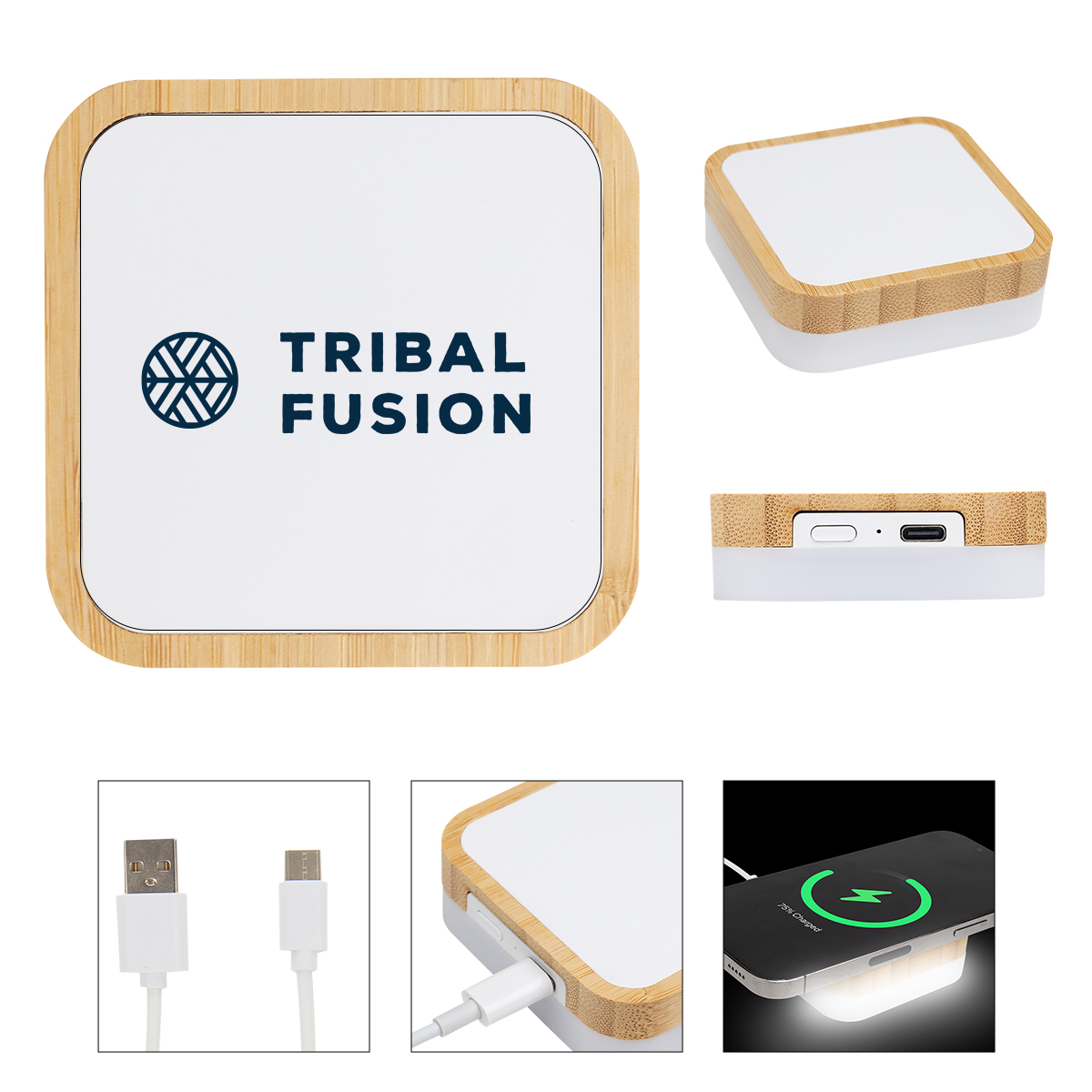 White with Bamboo
