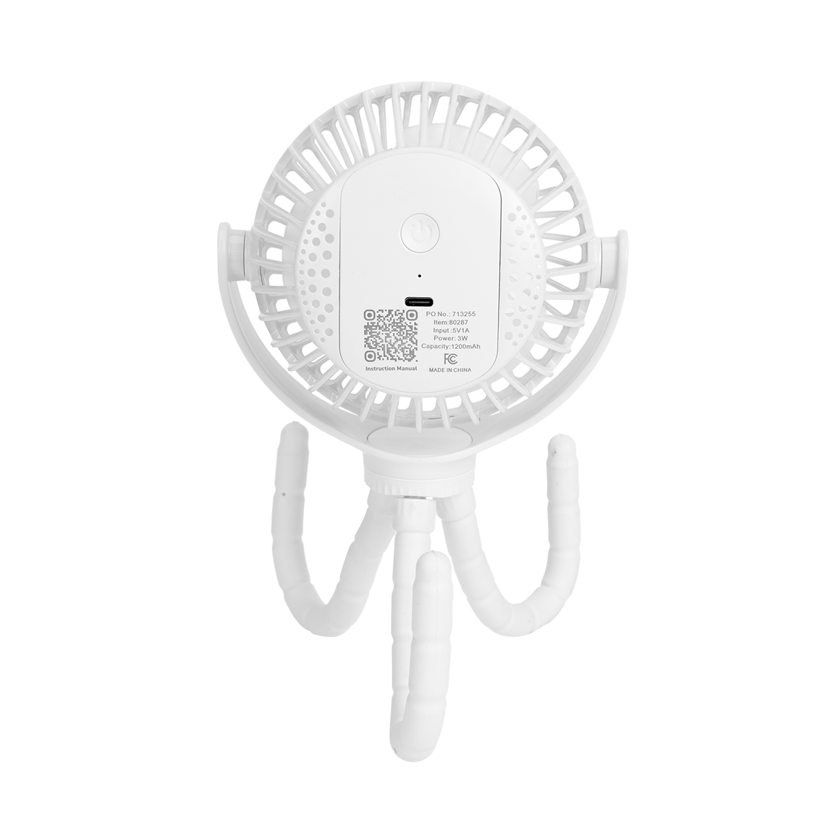 Portable Rechargeable Fan With Flexible Tripod 4