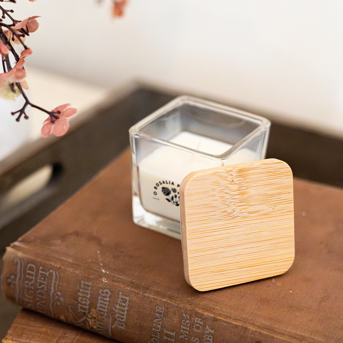 Mini Candle With Bamboo Lid 3