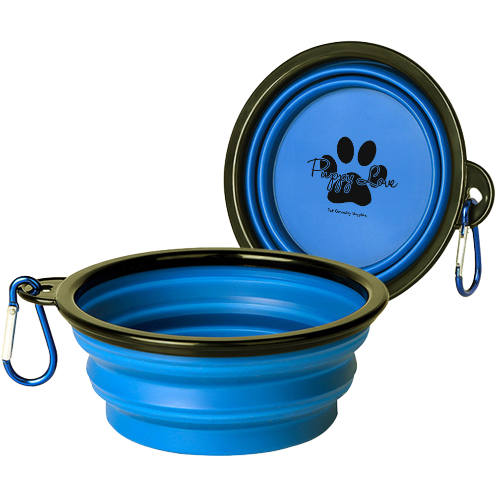 350ml Collapsible Pet Bowl with Carabiner 2