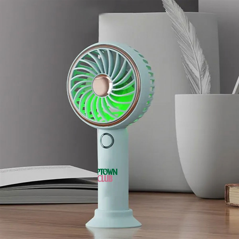 Simple LED and Handheld USB Rechargeable Fan 3