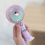 Simple LED and Handheld USB Rechargeable Fan 4