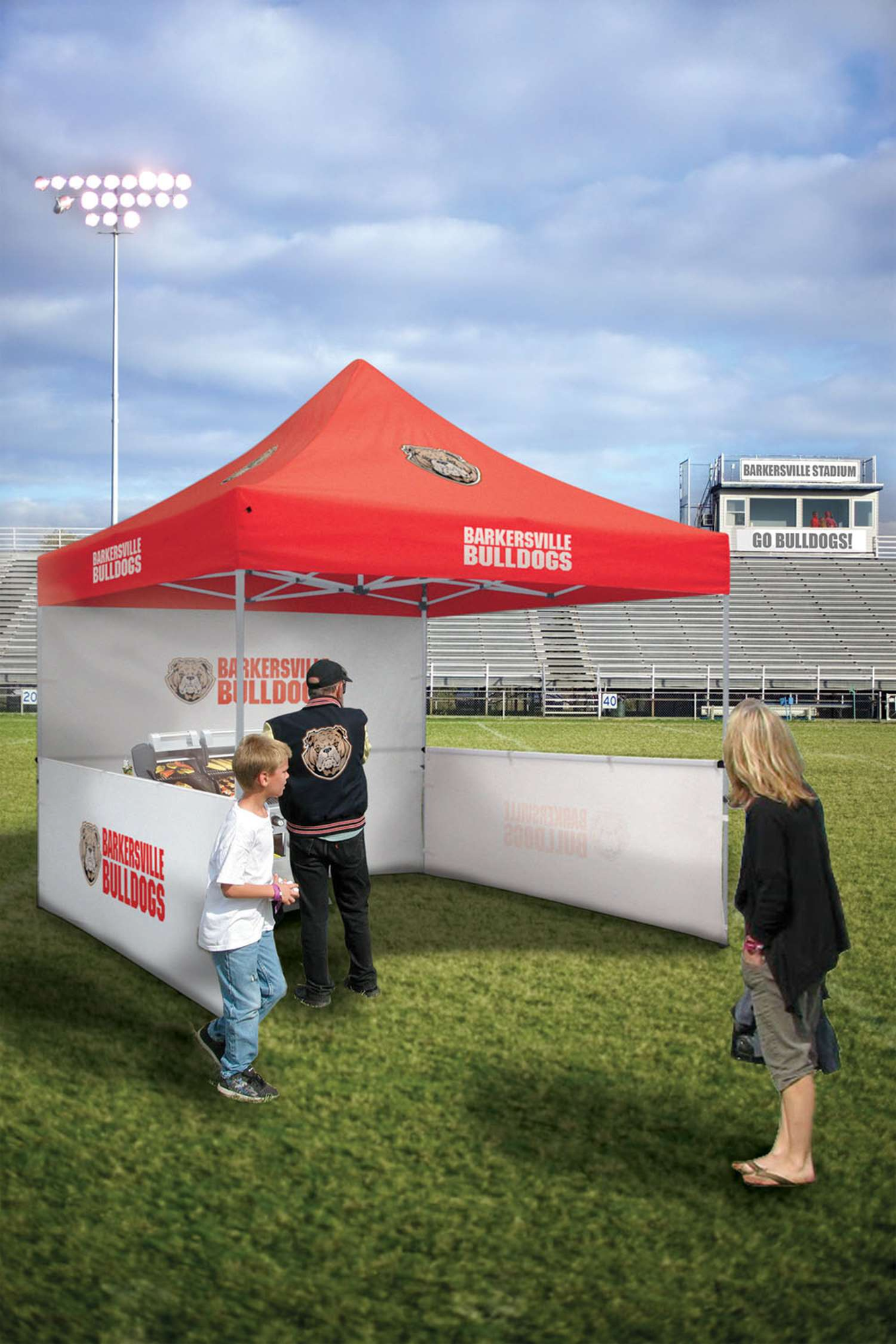 10' Deluxe Tent Kit (Full-Color Imprint, 4 Locations) 11