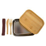 Sophisticate Stainless & Bamboo Bento Box 2