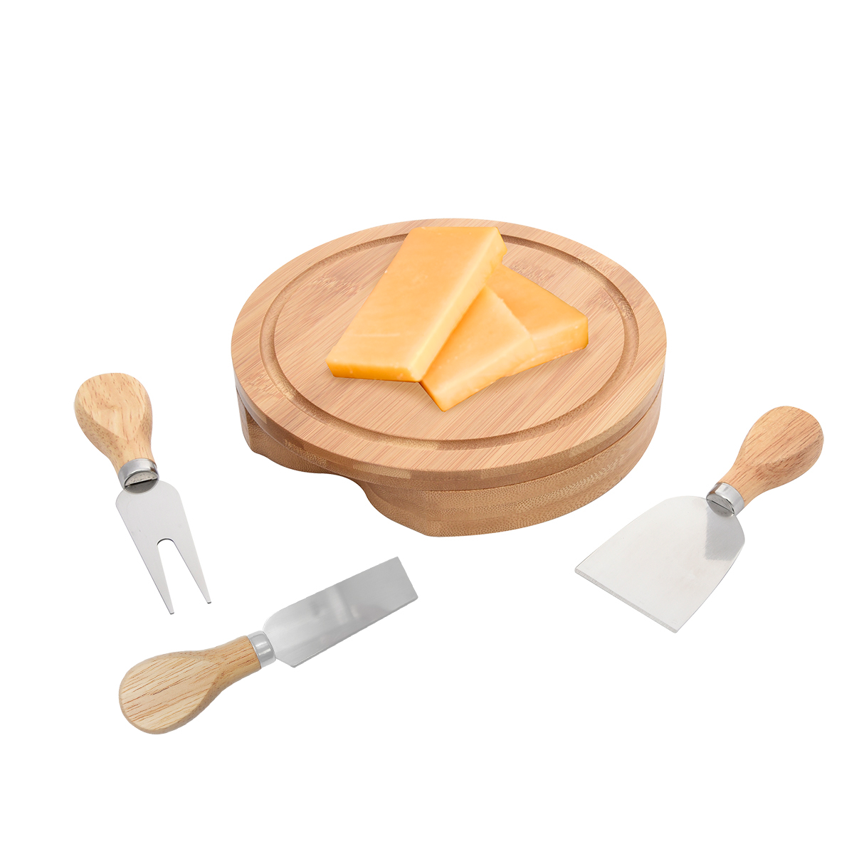 3-Piece Bamboo Cheese Server Kit 2
