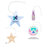 Full Color Wood Luggage Tag - 5" 2