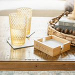 Bamboo & Recycled Felt Coaster Set 3