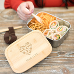 Sophisticate Stainless & Bamboo Bento Box 3
