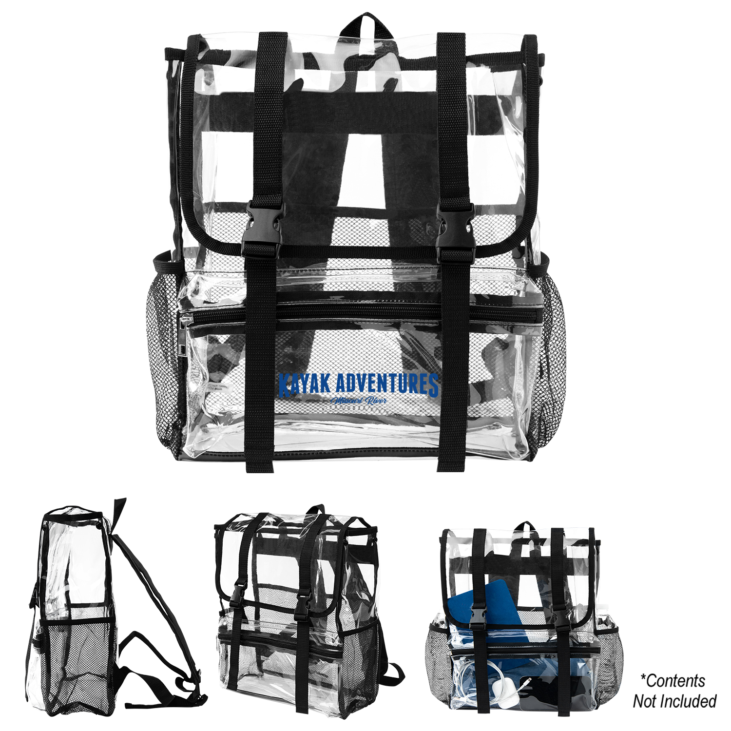 Clear Buckle Backpack 1