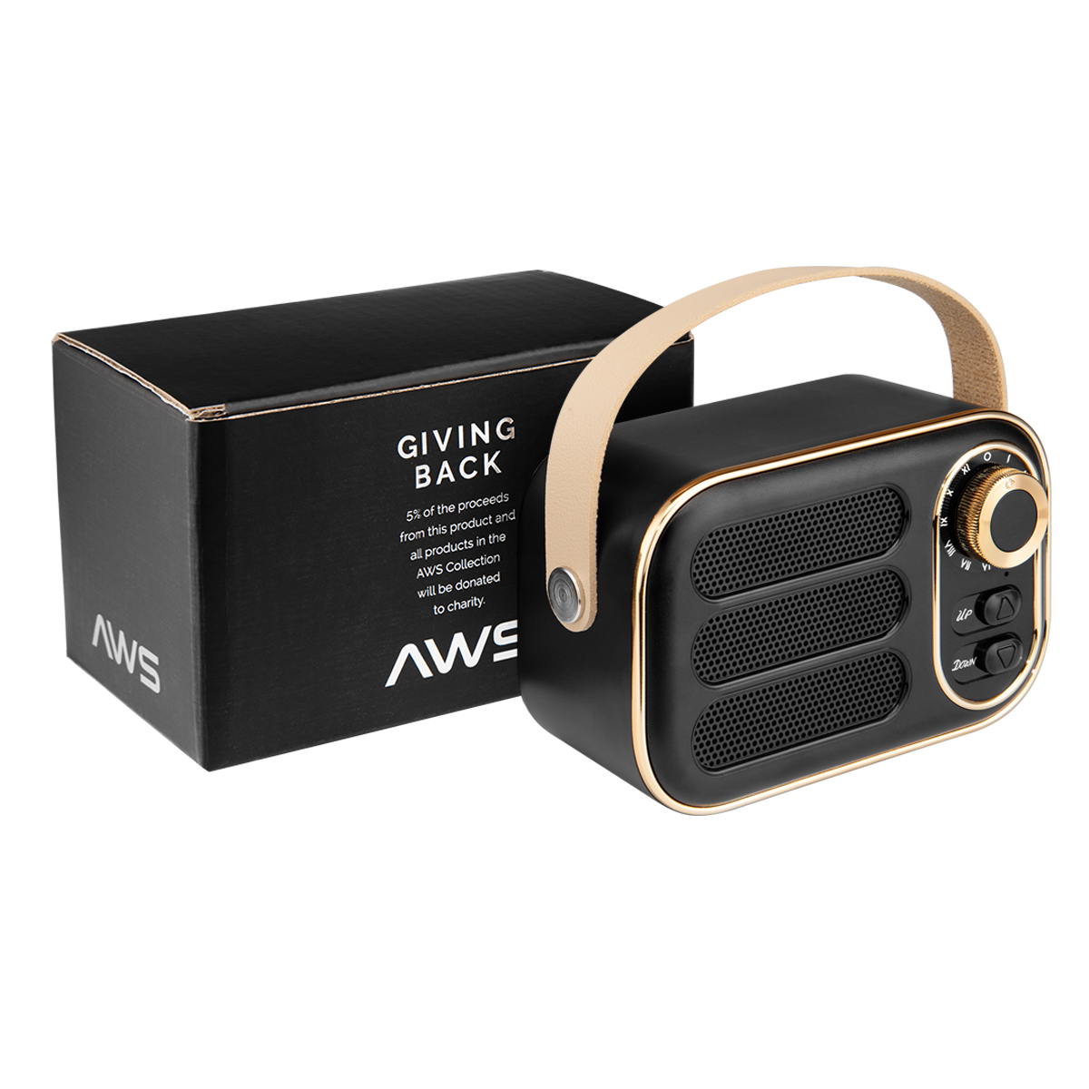 AWS Retro Boom FM Radio & Wireless Speaker 4