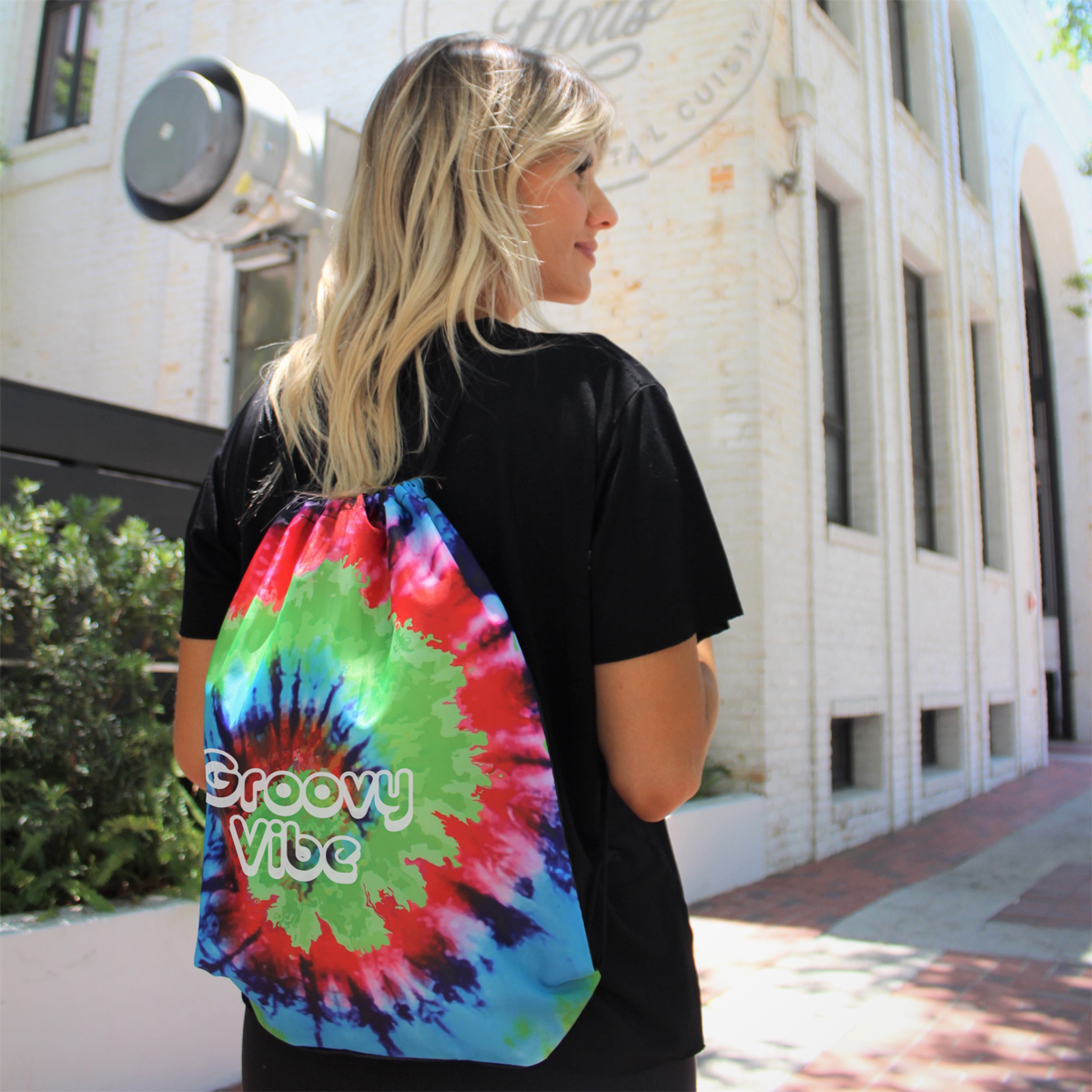 Tie-Dye Drawstring Bag 3