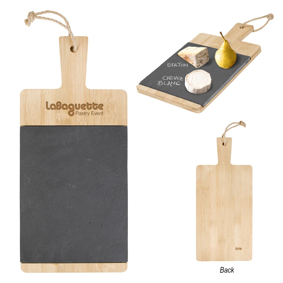 Bamboo & Slate Charcuterie Cutting Board 2