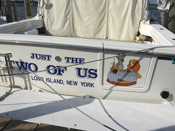 Vinyl Boat Lettering
